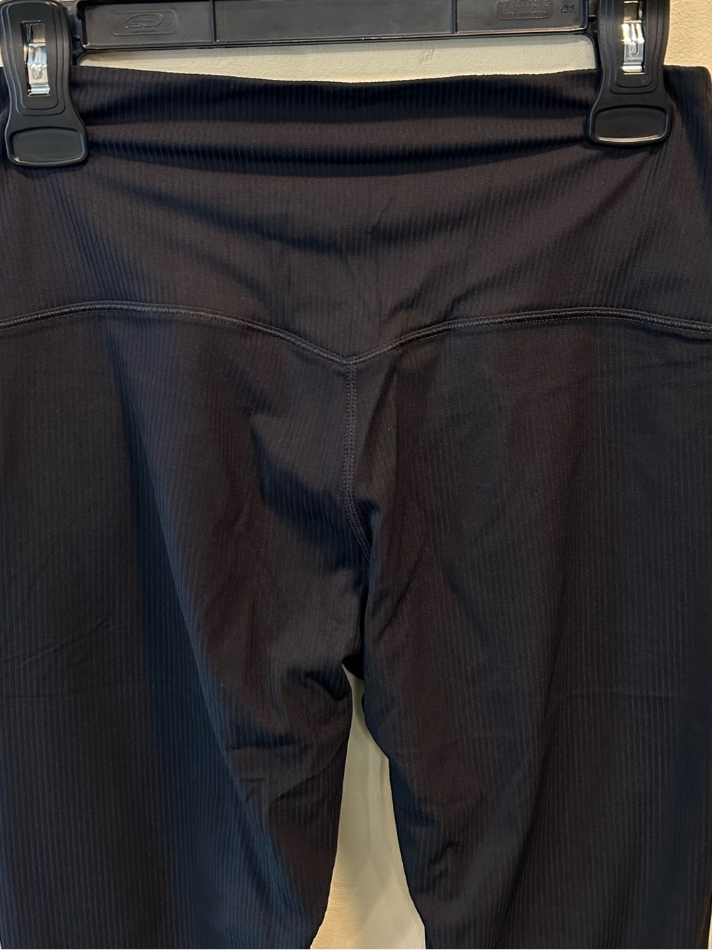 NWT Nike Zenvy Dri Fit Black Ribbed High-Waist 7/8 Leggings Size Large - Picture 8 of 9